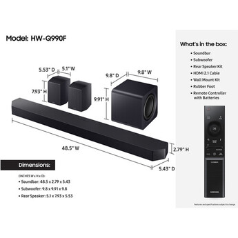 Samsung Q990H 11.1.4-Channel Dolby Atmos Soundbar System (2026) — thumbnail 11