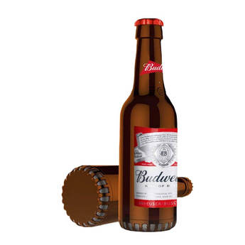 Budweiser Wireless Bluetooth Bottle Speaker - Red