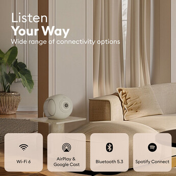 Devialet Phantom Ultimate 108 dB Wireless Speaker (Light Pearl) — thumbnail 7