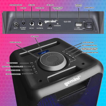 Gemini Dual 6.5 inch Portable Party System — thumbnail 7