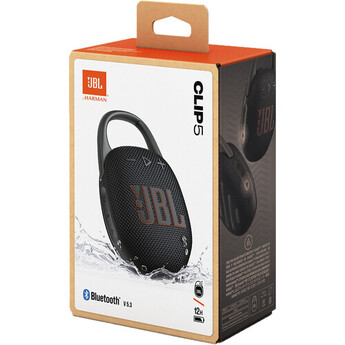 JBL Clip 5 Portable Waterproof Wireless Speaker (Black) — thumbnail 8