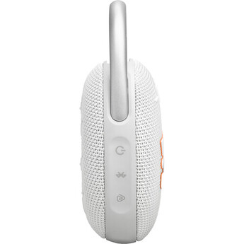 JBL Clip 5 Portable Waterproof Wireless Speaker (White) — thumbnail 4