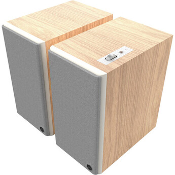 Klipsch The Sevens Powered Bookshelf Speakers -Pair (Red Oak) — thumbnail 4