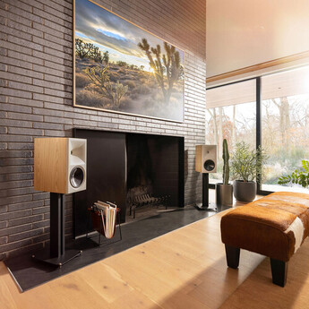 Klipsch The Nines Powered Bookshelf Speakers -Pair (Red Oak) — thumbnail 10