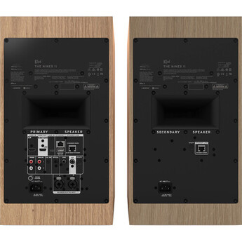 Klipsch The Nines Powered Bookshelf Speakers -Pair (Red Oak) — thumbnail 2