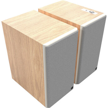 Klipsch The Nines Powered Bookshelf Speakers -Pair (Red Oak) — thumbnail 3