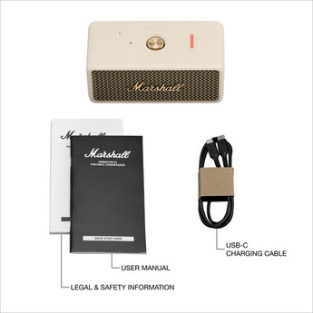Marshall Emberton III Portable Waterproof Wireless Speaker (Cream) — thumbnail 5