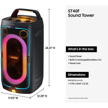 Samsung MX-ST40F 160W Sound Tower Party Speaker — thumbnail 4