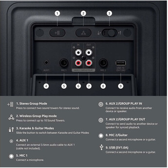 Samsung MX-ST50F 240W Sound Tower Party Speaker — thumbnail 3