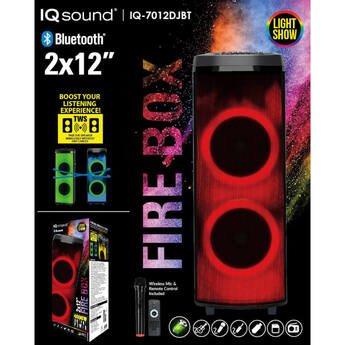 Supersonic 2x 12 inch Bluetooth Speaker with Light Show — thumbnail 4