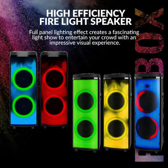 Supersonic 2x 12 inch Bluetooth Speaker with Light Show — thumbnail 5