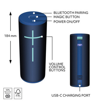 Ultimate ears BOOM 4 Wireless Bluetooth Speaker (Blue) — thumbnail 6