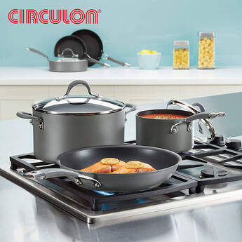 Circulon Radiance Hard Anodized Nonstick 10-Piece Cookware Set - Gray — thumbnail 11
