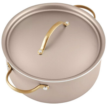 Radiant Aluminum 12-Piece Cookware Set - Champagne — thumbnail 3