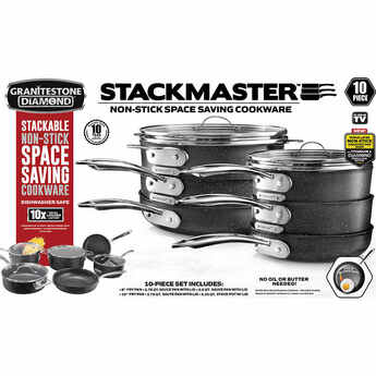 GRANITESTONE 10 PCS STACK PANS — thumbnail 3