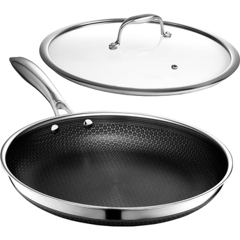 12" Hybrid Nonstick Frying Pan with Lid