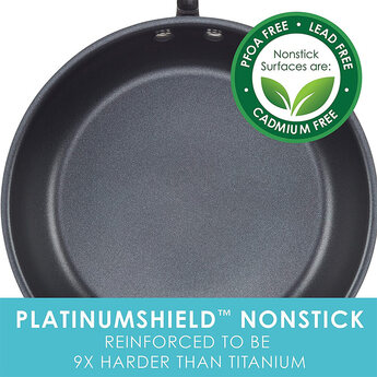 Rachael Ray 11-Piece Aluminum Nonstick Cookware Set - Light Blue/Gray — thumbnail 10