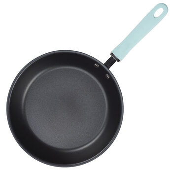 Rachael Ray 11-Piece Aluminum Nonstick Cookware Set - Light Blue/Gray — thumbnail 4