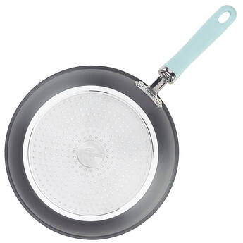 Rachael Ray 11-Piece Aluminum Nonstick Cookware Set - Light Blue/Gray — thumbnail 5