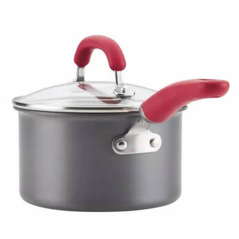 Rachael Ray 11-Piece Hard-Anodized Aluminum Nonstick Cookware Set - Red — thumbnail 5
