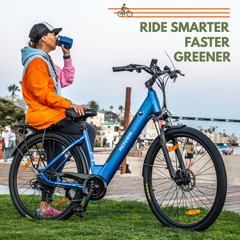 500-Watt Trekking E-Bike with Pedal Assist - Black — thumbnail 6