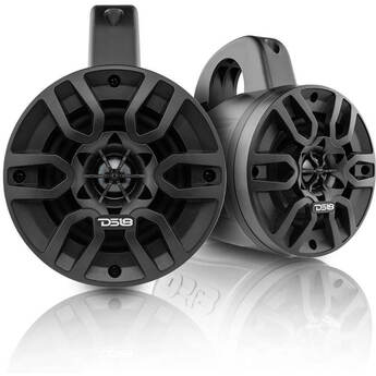 DS18 HYDRO 4 inch Marine Towers 300 Watts Black (Pair)