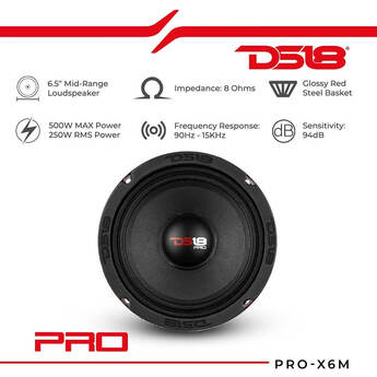 DS18 PRO-X 6.5 inch Mid-Range Loudspeaker 450 Watts 8-Ohm (1 Speaker) — thumbnail 5