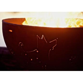Fire Pit Art FUNKYDOGFPAMLS120NG