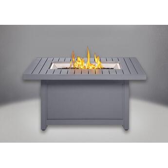 Napoleon 50 Inch Hampton Patio Flame Table: Gray, Rectangle