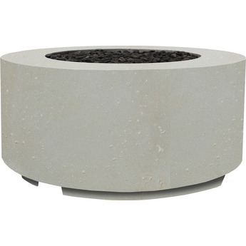 XO XOFRND36LS Fire Pit Round Cyl Inchder 36 Inch Limestone NG (LP kit Included): Limestone