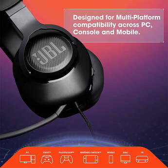 Jbl Quantum 100 - Wired Over-Ear Gaming Headphones — thumbnail 2