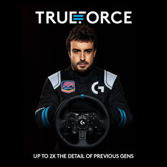 Logitech G923 Trueforce Sim Racing Wheel and Pedals for PC, PS4, and PS5 — thumbnail 8