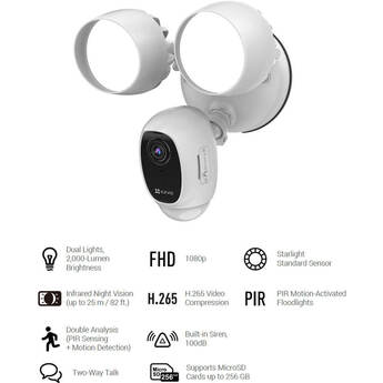 Ezviz LC1C Two-in-One Outdoor Security Camera & Floodlight — thumbnail 10