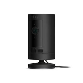 ring Stick Up Cam Plug-In Security Camera - Black