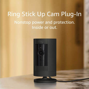 ring Stick Up Cam Plug-In Security Camera - Black — thumbnail 2