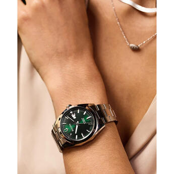 Bulova Surveyor Collection Automatic Watch - Stainless/Green — thumbnail 3
