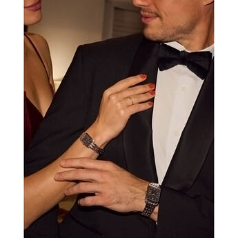 Bulova Frank Sinatra Collection The Very Thought Of You Quartz Watch - Stainless/Black — thumbnail 2