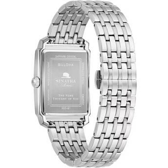 Bulova Frank Sinatra Collection The Very Thought Of You Quartz Watch - Stainless/Black — thumbnail 4