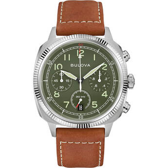 Bulova Military VWI Special Edition Chronograph Quartz Watch - Brown/Green