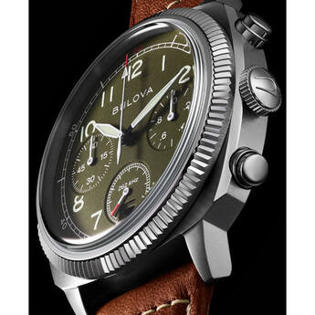 Military VWI Special Edition Chronograph Quartz Watch - Brown/Green — thumbnail 3