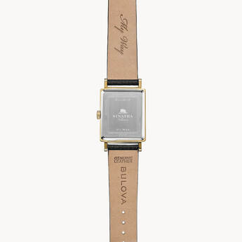 Frank Sinatra My Way Mens Quartz Watch - Black/Gold-Tone — thumbnail 4