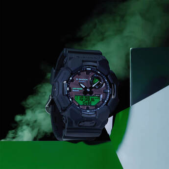 G-Shock GA-B010 Series Analog Digital Mens Watch - Black/Electro Green — thumbnail 2