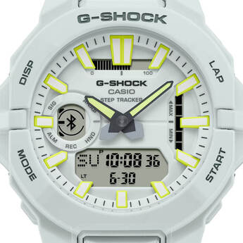 Mens G-Shock Bluetooth Analog-Digital Watch - White — thumbnail 9