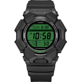 Casio GD-010 Series G-Shock Mens Digital Watch - Black/Green