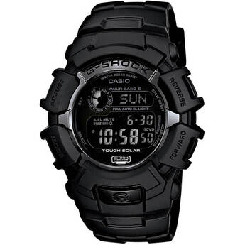 Casio Mens Black G-Shock Solar Atomic Watch