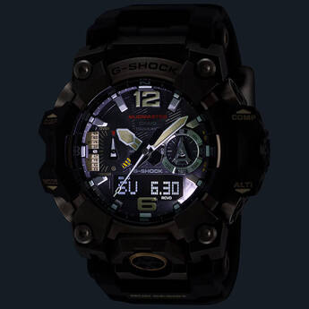 Mens G-Shock Mudmaster Solar Bluetooth Analog-Digital Watch - Black — thumbnail 3