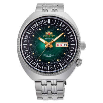 Orient Men's RA-AA0E02E19B Revival World Map 43mm Automatic Watch