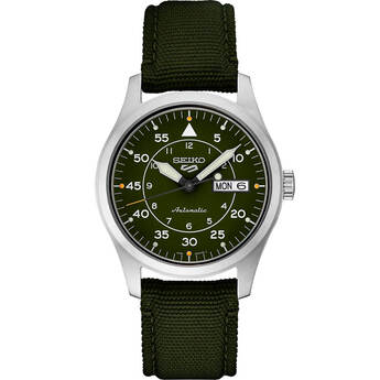 Seiko 5 Mens Green Sports Watch