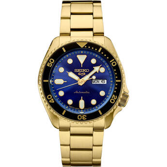 Seiko 5 Sports U.S. Special Creation Automatic Watch - Gold Finish/Blue