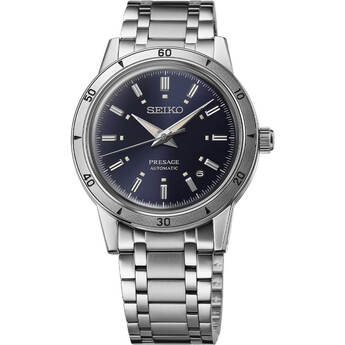 Seiko Presage Style60s Collection Automatic Watch - Stainless/Blue